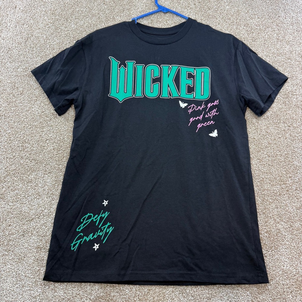 Wicked Universal Musical T-Shirt Medium Black Defy Gravity Tee M Merch Theater